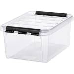 SMARTSTORE Пластмасова кутия за съхранение, 8 литра, с черни дръжки, SMARTSTORE "Classic 10", прозрачна 3482070 (3482070)