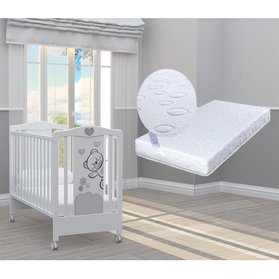 Bambino Casa Креватче Bambino Casa - Fiori Grigio + подарък матрак Primavera Baby Luxe (202045)