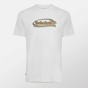 Timberland Тениска Timberland Logo Vintage T-Shirt - White