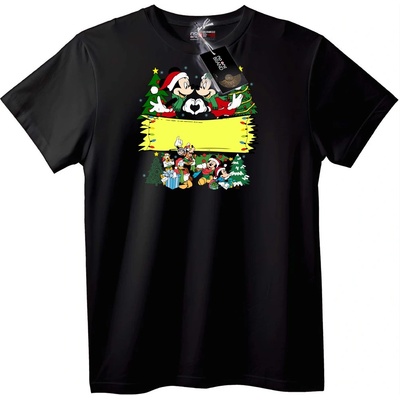 NOONEBRAND Тениска Disney Mickey Minnie Коледна - XS, White