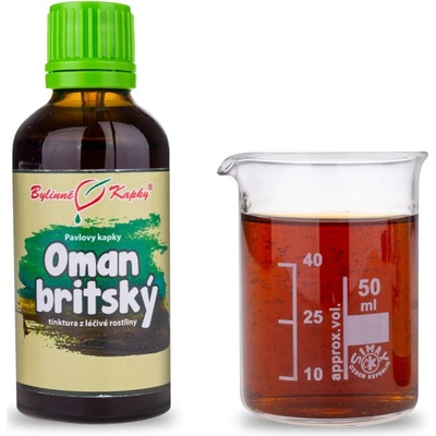 Bylinné kapky Oman britský TCM Pavlovy bylinné kapky tinktura 50 ml