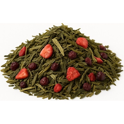 QuickTea Jahoda & brusinka zelený čaj 250 g