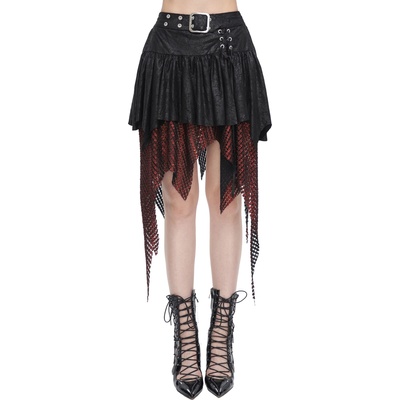 Devil fashion дамска пола DEVIL FASHION - Black and Red - SKT18002