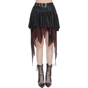Devil fashion дамска пола DEVIL FASHION - Black and Red - SKT18002