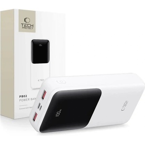 Tech-Protect Преносима батерия Powerbank Tech-Protect PB02 20000mAh 22.5W - бял (5906302380510)