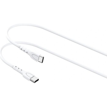 Lemontti Wind Type-C към Type-C кабел, PD до 65W, 0.5 м, бял (LEMCTYCTCA)