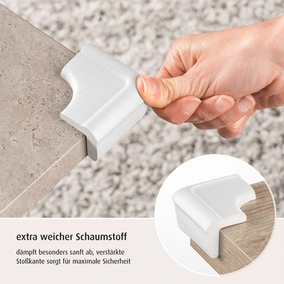 reer 82030 Reer меки протектори за ъгли бели, 4 бр (4013283820308)