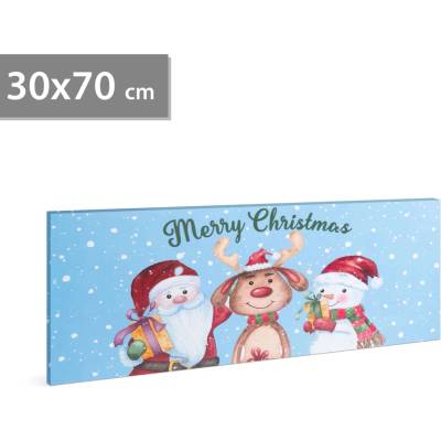 Family Vánoční LED obraz na stěnu 70 × 30 cm
