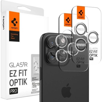 Spigen Протектор за Камерата на iPhone 17 Pro Max, Spigen EZ Fit Optik Pro Glass tR 2бр. , Прозрачен (AGL06914)