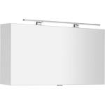 SAPHO Cloe - Огледален шкаф с LED осветление, 100x50x18 см, бял CE100-0030 (CE100-0030)