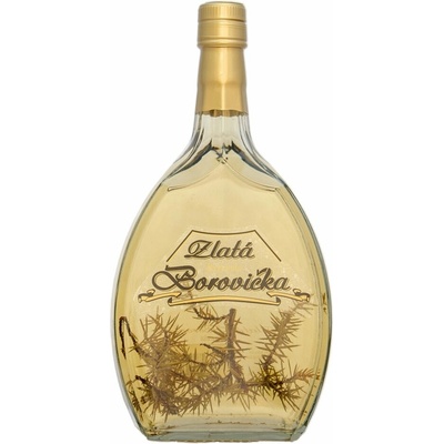 Borovička zlatá Cassovia 38% 0,7 l (čistá fľaša)
