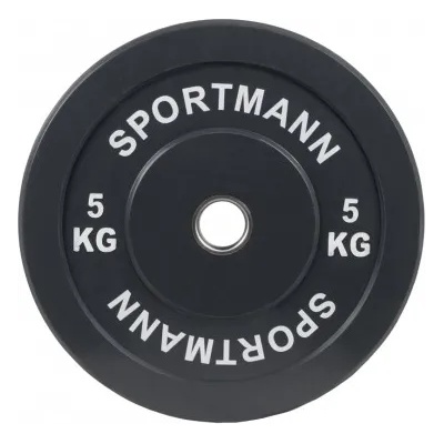 Sportmann Гумена тежест Bumper Plate SPORTMANN 5 кг / 51 мм