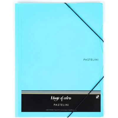 Папка PP с ластик A4 Karton Pastelini Светлосин (A4)