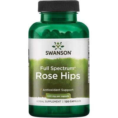 Swanson Růže Šípková Rose Hips 500 mg 120 kapslí