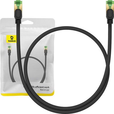 Baseus 0,5m, černý 054579 Ethernet RJ45, 40 Gbps