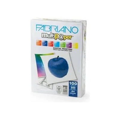 Fabriano Копирна хартия Fabriano Multipaper, A4, 297 x 210 мм, 100 g/m2, Гланцирана, 500 листа, 1505100165