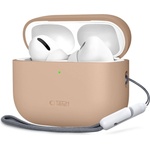 Tech-Protect Силиконов кейс за Apple AirPods Pro 3 от Tech Protect Silicone - Cafe Latte (5906302333035)