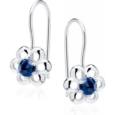 Lunica stříbrné květinkové náušnice 0087