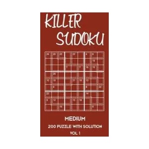 Killer Sudoku Medium 200 Puzzle WIth Solution Vol 1: 9x9, Advanced sumoku Puzzle Book, 2 puzzles per page | Tewebook Sumdoku (ISBN: 9781701159341)