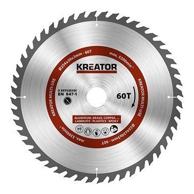 Kreator KRT020505, 254mm Pílový kotúč univerzálny