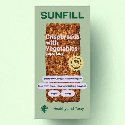 SUNFILL Křupavý chleb se zeleninou 100 g – Zboží Dáma
