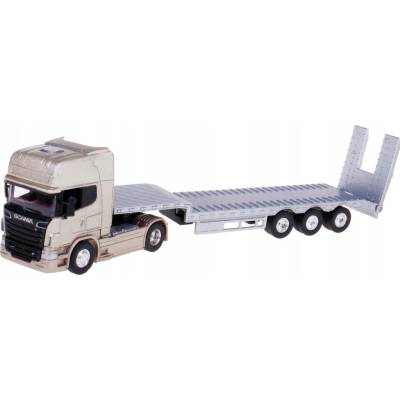 Nákladní vozidlo Scania V8 R730 model WELLY autopřepravník stříbrná 1:64