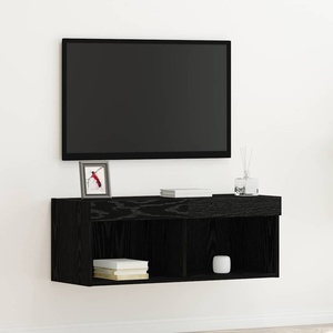 vidaXL Комплект ТВ шкаф 80 x 30 x 30 см Черния дъб Инженерна дървесина (862204)
