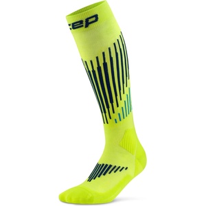 CEP Дамски компресионни чорапи CEP Women's Core Run Merino Tall 3.0 Compression socks - Lime / Blue - размер III (207-0571-0311)