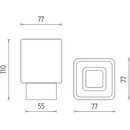 Nimco kibo Náhradní nádobka pro WC štětku keramická nízká 1094KN