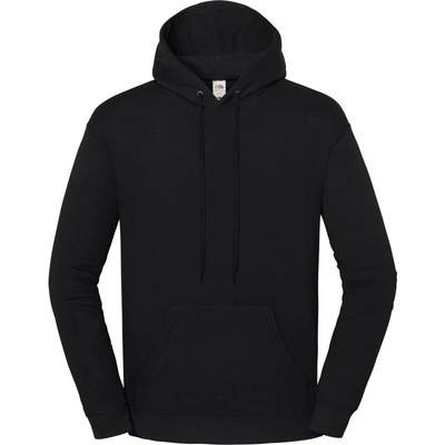 Fruit of the Loom mikina Iconic 250 Hooded Sweat black