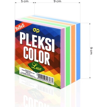 Optimum Кубче цветно 9х9см лепено, 500л