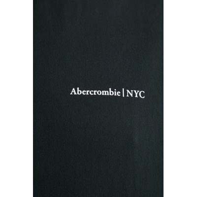 Abercrombie & Fitch Памучна тениска Abercrombie & Fitch в черно с принт KI123-5017 (KI123.5017.903)