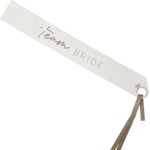Ginger Ray Лента за моминско парти Team Bride - сребриста