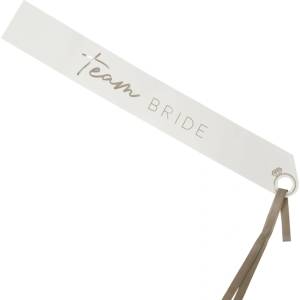 Ginger Ray Лента за моминско парти Team Bride - сребриста