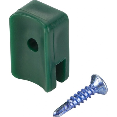 Příchytka PVC zelená šroubovací