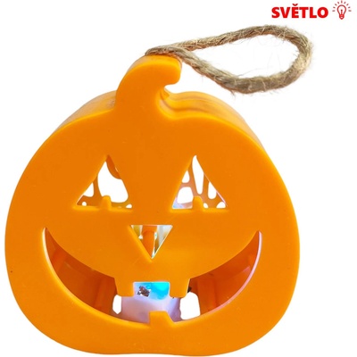 Lampion HALLOWEEN s dřevenou hůlkou 15 cm – Zbozi.Blesk.cz