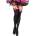 Leg avenue - leg avenue hosiery Leg avenue nylon thigh highs with bow black / pink