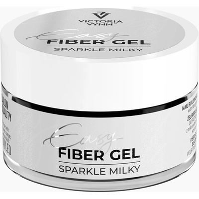 Victoria Vynn Easy Fiber stavební gel Sparkle Milky 15 ml