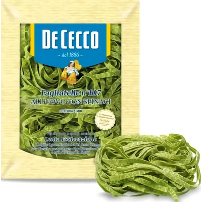 De Cecco Tagliatelle vaječné špenát 250 g