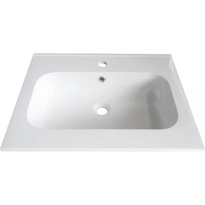 Inter Ceramic Мивка за баня от смола 64х51 Арт, бяла за шкаф (6451/2)