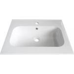 Inter Ceramic Мивка за баня от смола 64х51 Арт, бяла за шкаф (6451/2)