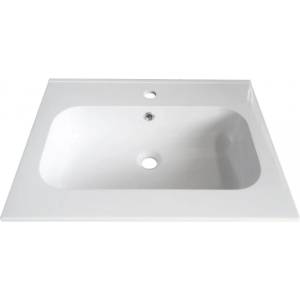 Inter Ceramic Мивка за баня от смола 64х51 Арт, бяла за шкаф (6451/2)