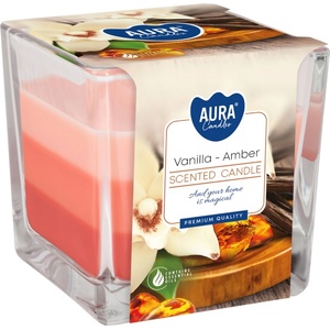 BISPOL Ароматна свещ Bispol Aura - Vanilla and Amber, 170 g (snk80-355)
