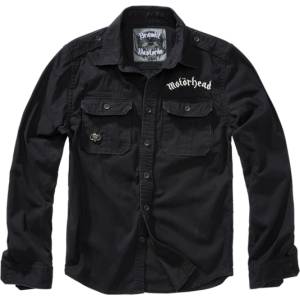 Brandit Motörhead Vintage риза с дълъг ръкав, черна (61006.2)