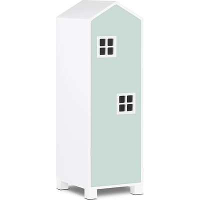 Vingo Dětská skříň domeček 126 cm mentolový