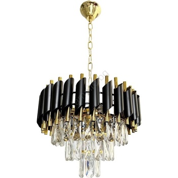 MILAGRO Пендел CRISTAL 5xE14/40W/230V златист/черен (MI2612)