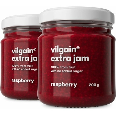 Vilgain Extra džem malina bez pridaného cukru Multipack 2 x 200 g