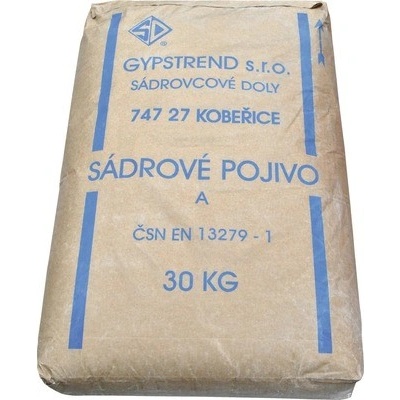 Stavební sádra šedá SB30, 30 kg.