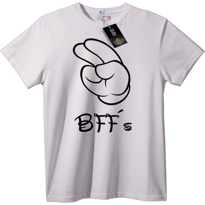 NOONEBRAND Тениска Приятели Знак за Мир - L, Black
