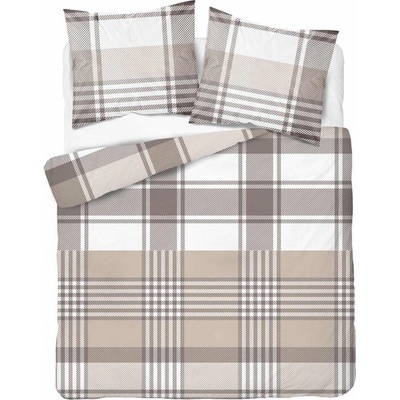 Sconto obliečky BLOC hnedá 70x90 140x200